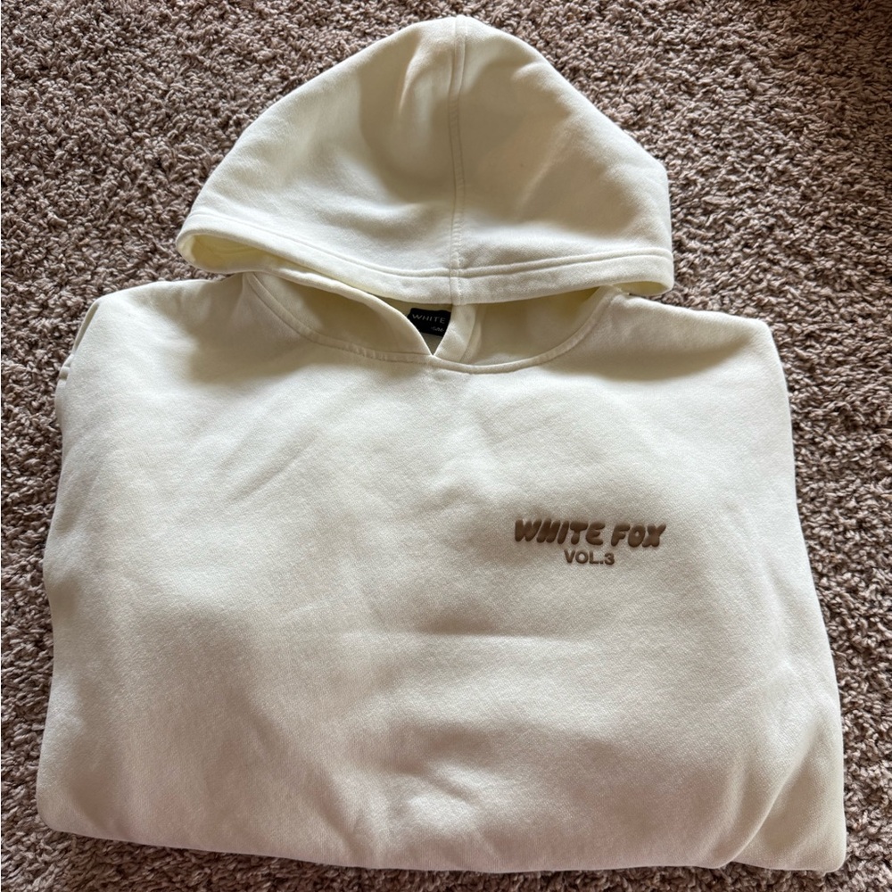 White Fox Boutique Cream Hoodie